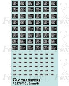 HBA Merry-go-round Hopper data/maintenance panels/Rf Coal sub-sector motifs (later)