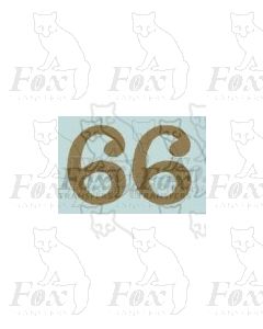 LMS 10 inch numerals 1927-late 1930s