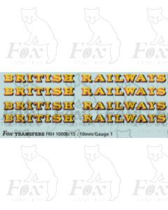 Original GW style British Railways Lettering
