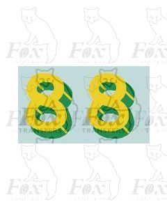 SR - Bulleid Sunshine Numerals for Locos/Tenders