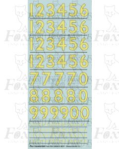 Prototype 9 inch Steam Cabside Numbering