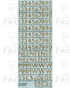 Coach Numbering metallic gold