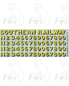 SR - Bulleid Coach Lettering and Numbering