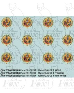 LMS Coach Roundels in off white