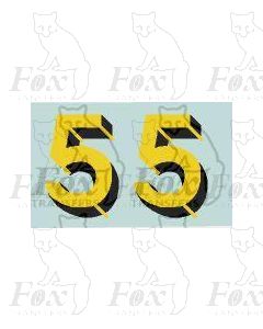 SR - Bulleid Sunshine Numerals for Locos/Tenders