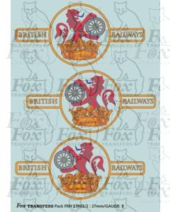 BR Later Lion & Wheel (Ferret & Dartboard) crest