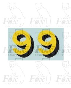 SR - Bulleid Lettering/Numerals for Locos/Tenders