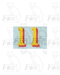 LMS 10 inch numerals 1927-late 1930s