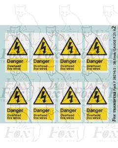 Overhead Live Wire Warning Flashes (1998 onwards)