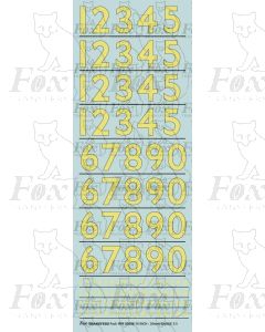 Prototype 10 inch Steam Cabside Numbering