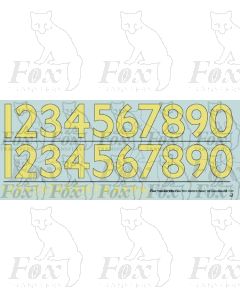 Prototype 8 inch Steam Cabside Numbering