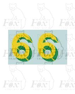 SR - Bulleid Sunshine Numerals for Locos/Tenders