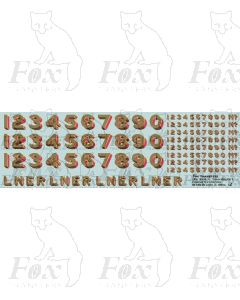 LNER Loco Earlier Lettering/Numbering