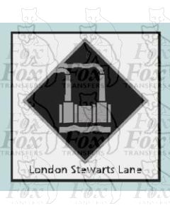 London Stewarts Lane - STICKER