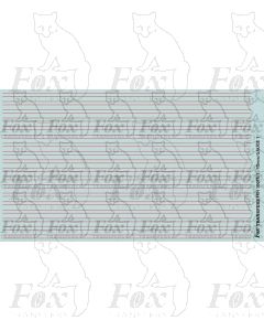 Twin Red Boiler Banding/Cylinder Cover Lining - LNWR & BR