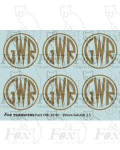 GWR Shirtbutton Loco Motifs