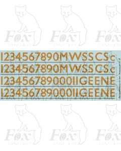 Coach Numbering old gold