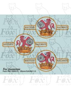 BR Later Lion & Wheel (Ferret & Dartboard) crest