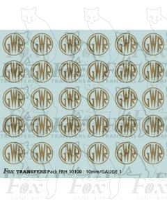 GWR Shirtbutton Coach Motifs