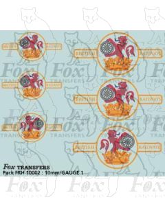 BR Later Lion & Wheel (Ferret & Dartboard) crest