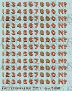 LNER Bufferbeam Lettering/Numbering for black Locos