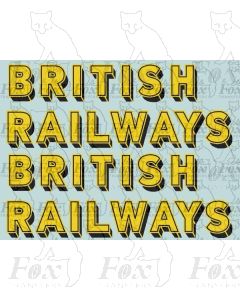 SR - BRITISH RAILWAYS Bulleid Sunshine Lettering