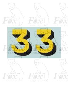 SR - Bulleid Numerals for Locos/Tenders