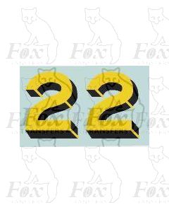 SR - Bulleid Sunshine Numerals for Locos/Tenders
