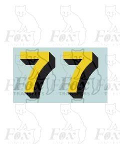 SR - Bulleid Numerals for Locos/Tenders