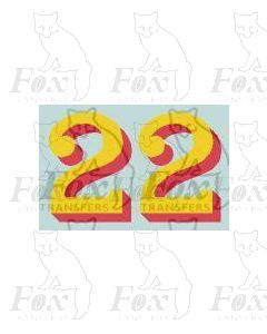 LMS 10 inch numerals 1927-late 1930s