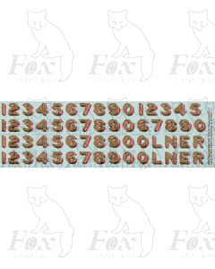 LNER Later Lettering/Numbering for black Locos