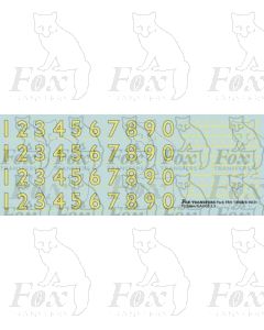 Prototype 8 inch Steam Cabside Numbering