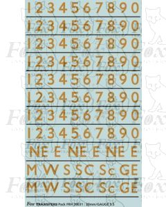 Coach Numbering Old Gold