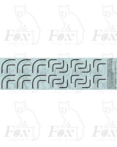 General white/black/white Lining