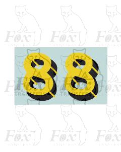 SR - Bulleid Sunshine Numerals for Locos/Tenders