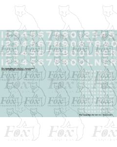 LNER Loco lettering & numbering - pre-war, wartime and post-war periods