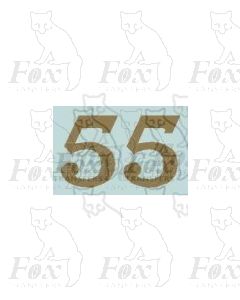 LMS 10 inch numerals 1927-late 1930s