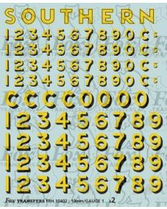 SR Bulleid Lettering & Numbering 1936-1941