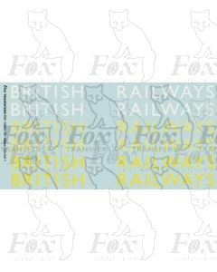 Original LNER style British Railways Lettering (10 inch)