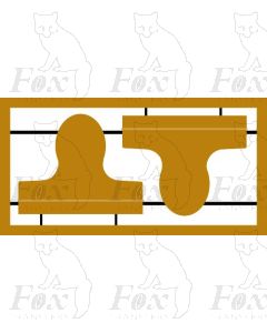 34XXX Backing plates for smaller Battle of Britain Class nameplate sets (rebuilt form)