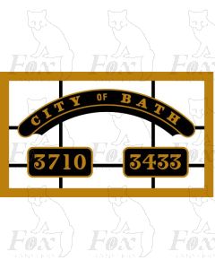 3433/3710 CITY OF BATH