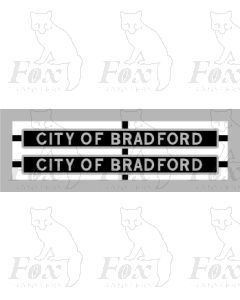 6236 CITY OF BRADFORD (for streamlined locos)