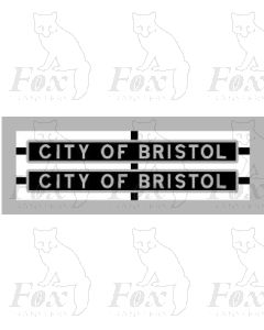  CITY OF BRISTOL  (Early LMS format in STAINLESS STEEL)