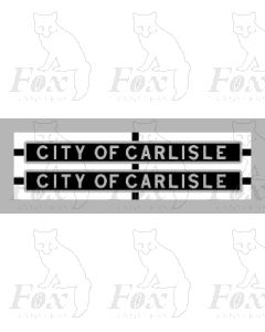 6238 CITY OF CARLISLE (for Streamlined Locos)