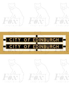6241 CITY OF EDINBURGH (Late LMS format in BRASS)