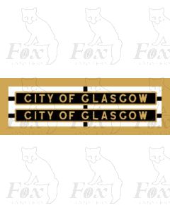 6242 CITY OF GLASGOW (Late LMS format in BRASS)