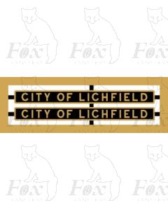 6250 CITY OF LICHFIELD   (Late LMS format in BRASS)
