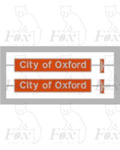 47627 City of Oxford  (with plaques)