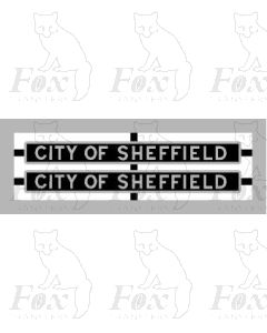  CITY OF SHEFFIELD  (Early LMS format in STAINLESS STEEL)