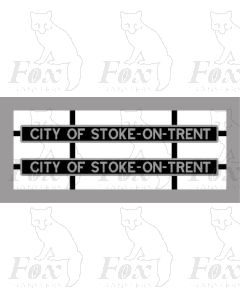 6254 CITY OF STOKE-ON-TRENT (Original no crests)